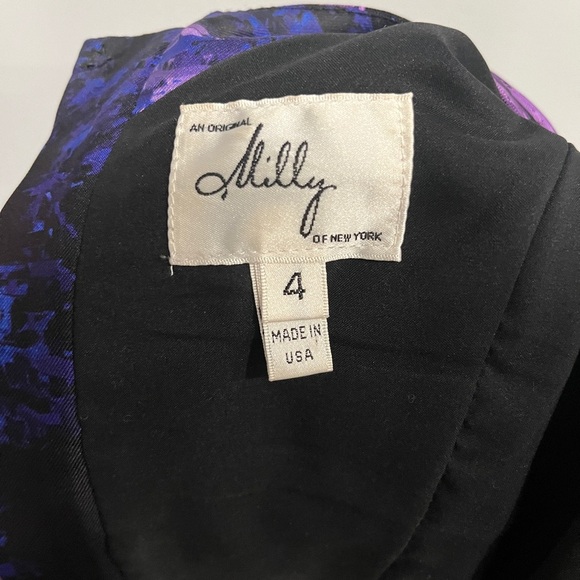 Milly of New York Multicolor‎ Abstract Print Women's Dress 4 - Picture 5 of 6